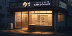 텅비어 있는 오래된 김밥천국 모습