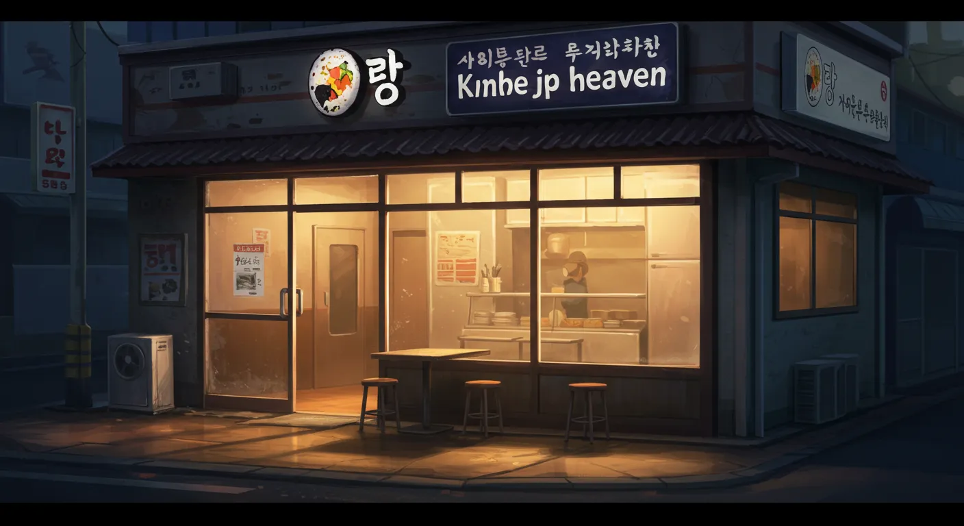 텅비어 있는 오래된 김밥천국 모습