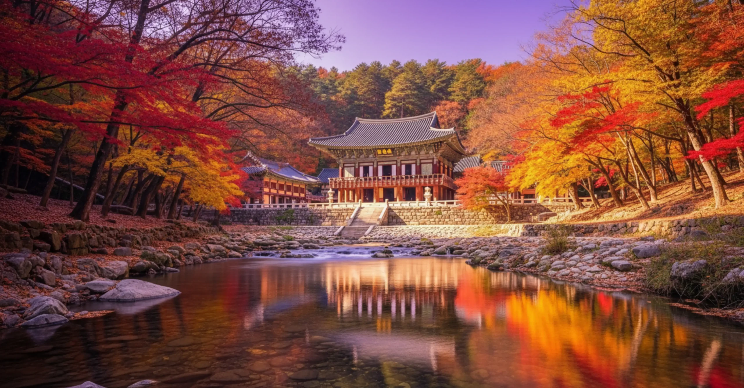 고요한 가을날, 유네스코 세계유산으로 지정된 공주 마곡사의 이미지