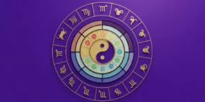 60갑자 주기를 표현하는 정교하고 다층적인 원형 그래프 이미지